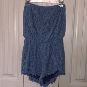 Free people strapless romper